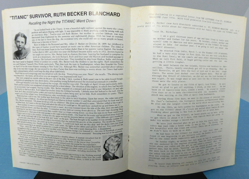 Titanic Historical Society ~ COMMUTATOR Journal - 1986 - Vol. 10, No. 4 - Picture 8 of 20