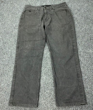 VTG Rocawear Jeans Mens 36 35x30 Gray Baggy Hip Hop Grunge Goth Skater Y2K