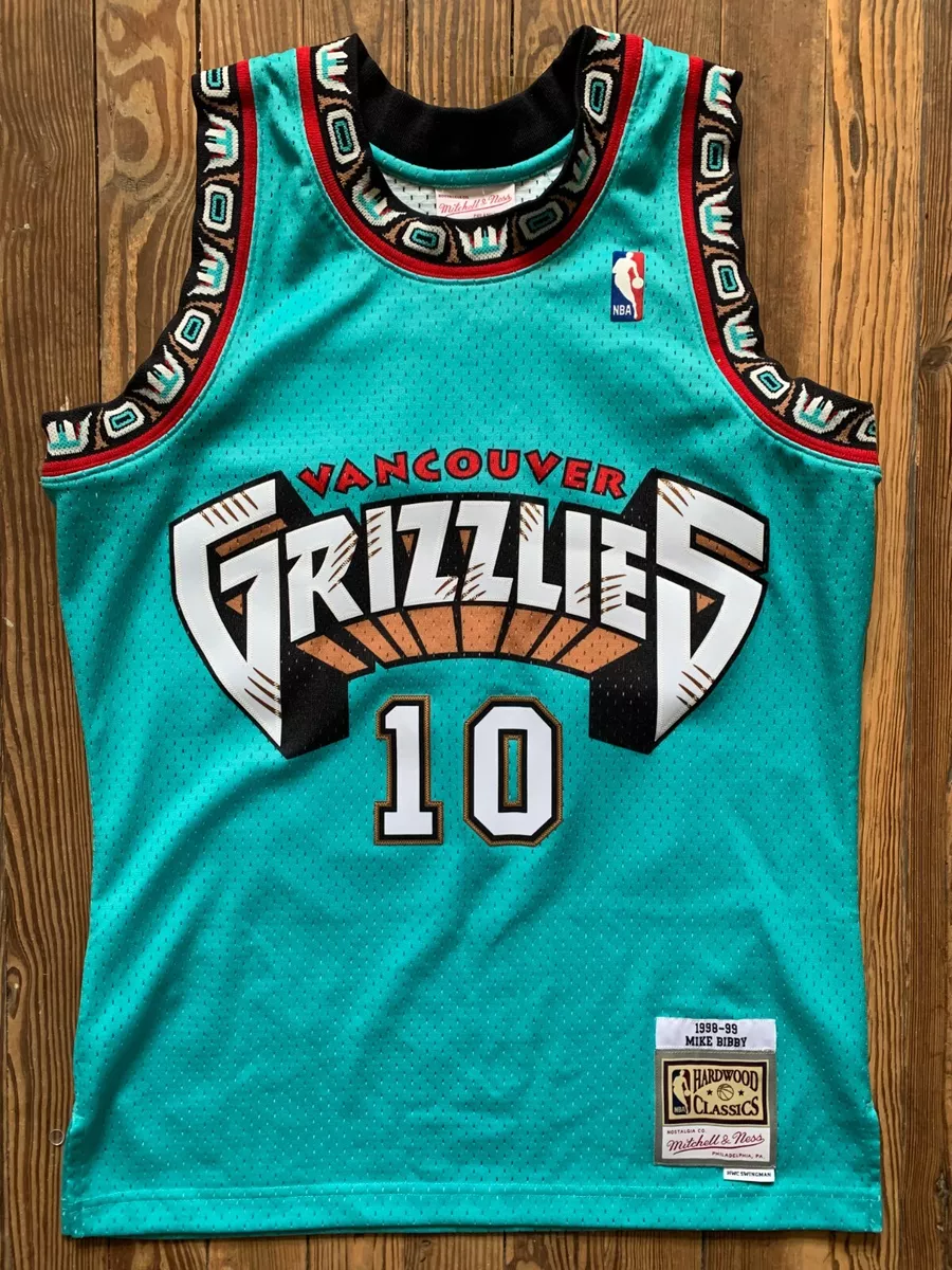 Mike Bibby Vancouver Grizzlies Mitchell and Ness Men's Teal Throwback Jersey