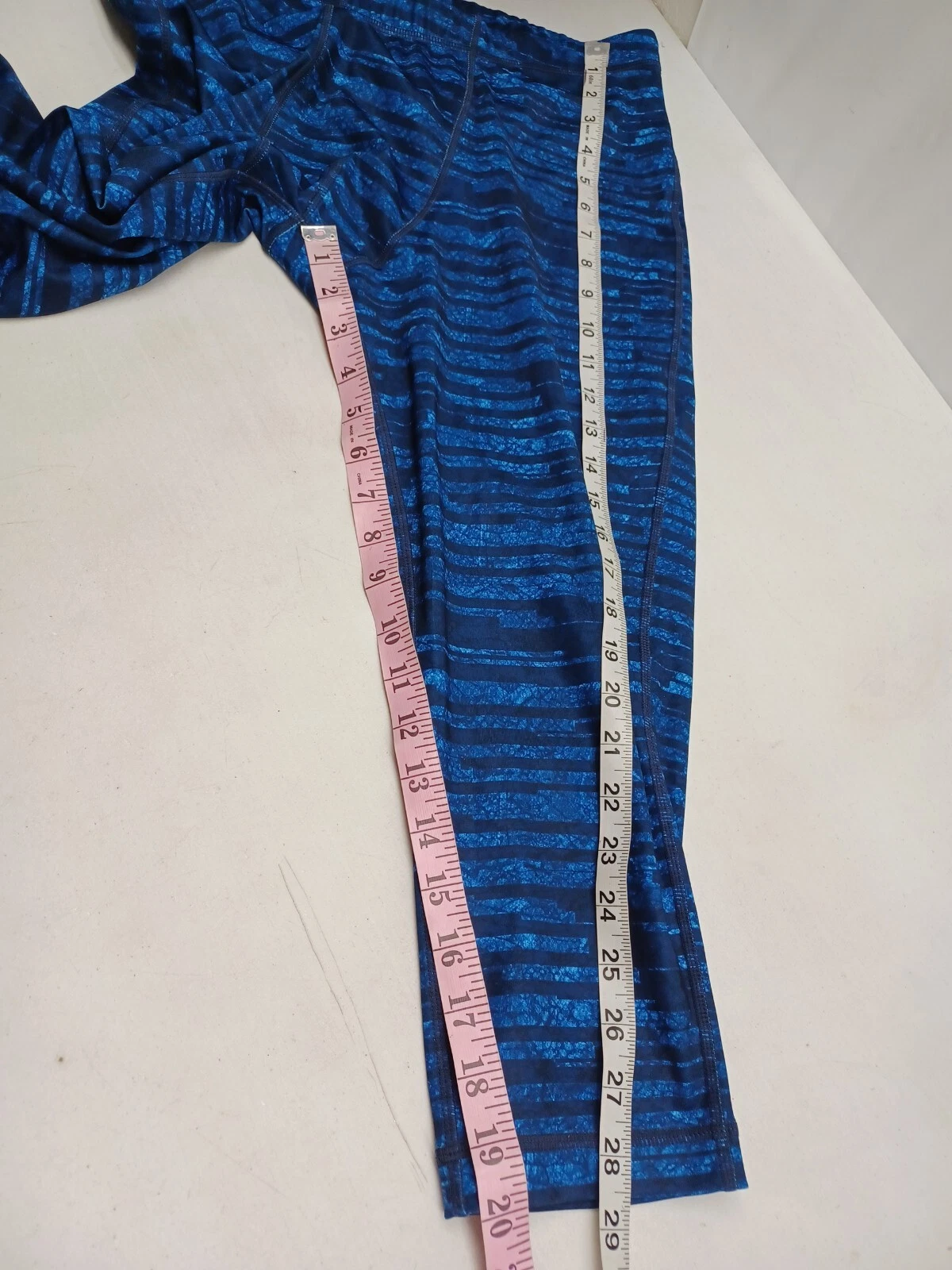 mpg striped athletic yoga zip leggings