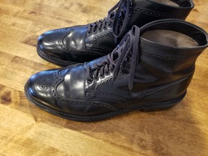 alden cordovan wingtip boots