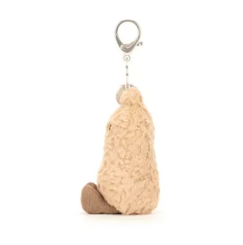 Jellycat AMUSEABLE PEANUT BAG CHARM with Dust Bag FUN Cute Collectible Plush NWT - Picture 2 of 2