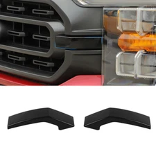Front Bumper Center Grille Cover Trim Accessories For Ford F150 2021 2022+ Black