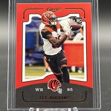 2020 Panini Chronicles Classics Tee Higgins Rookie Card RC #CL19 Bengals. rookie card picture