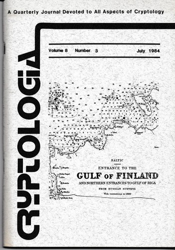 4 Cryptologia Quarterly Journal Cryptology Ciphers Codes Communication 1984 - Picture 6 of 9