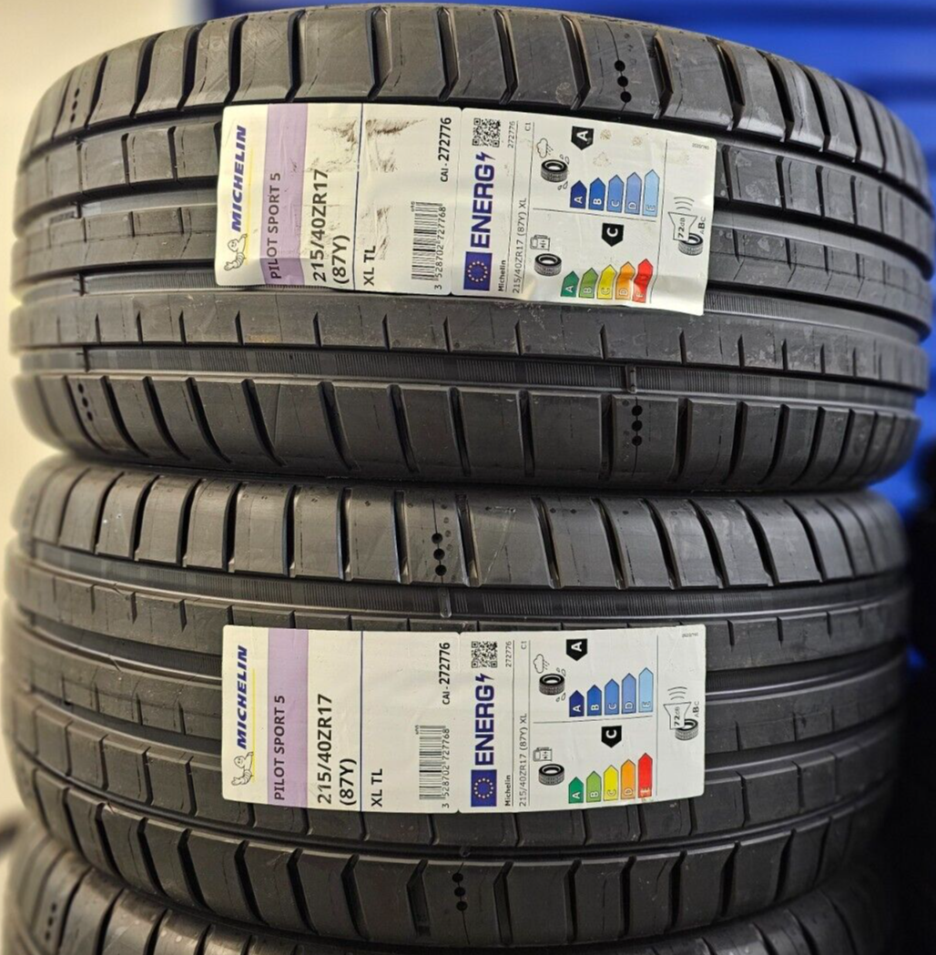 2X NEW MICHELIN PILOT SPORT 5 215/40 ZR17 XL 87Y UHP TYRES 215 40