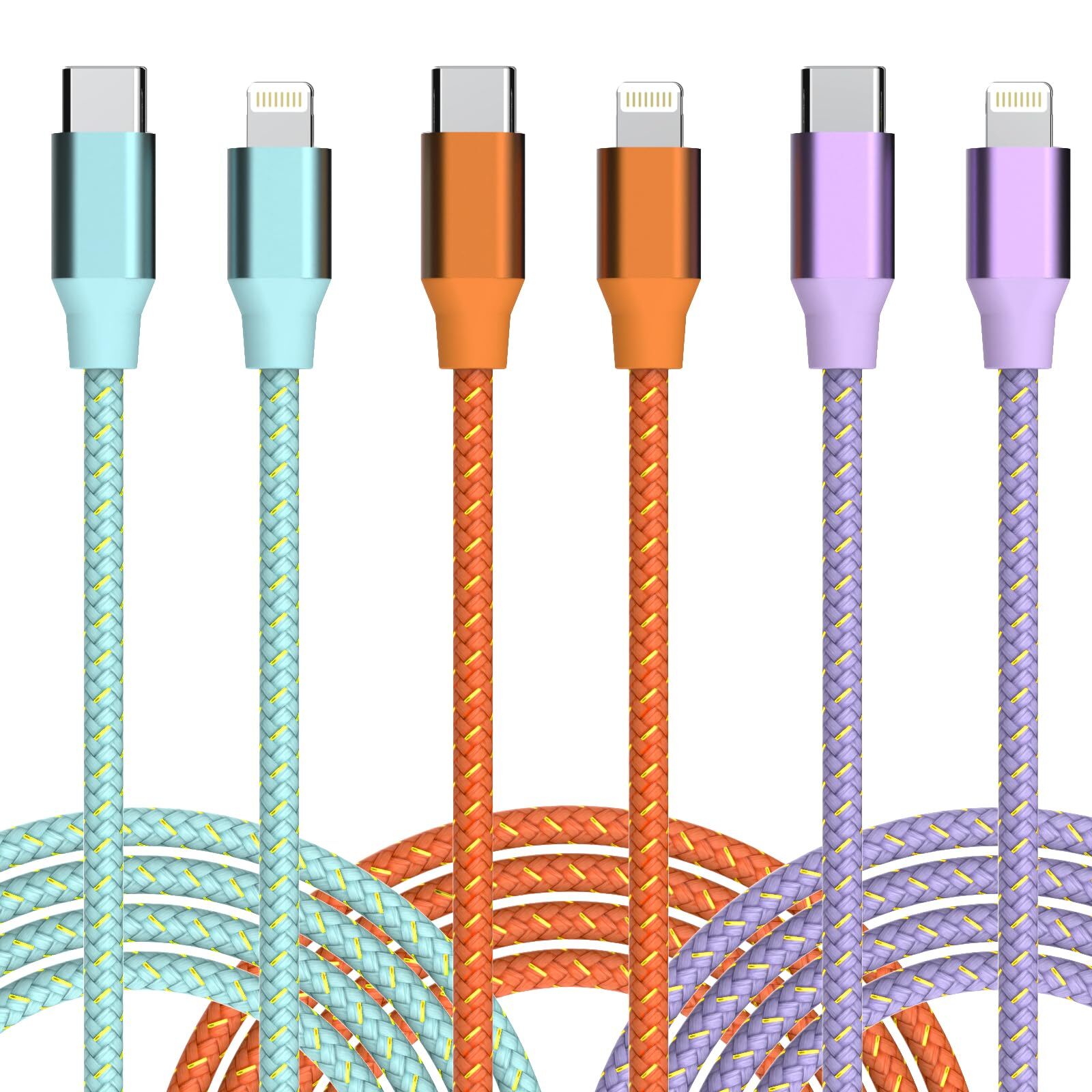 USB C to Lightning Cable for iPhone Apple MFi Certified iPhone Charger 6FT 3 ...-image