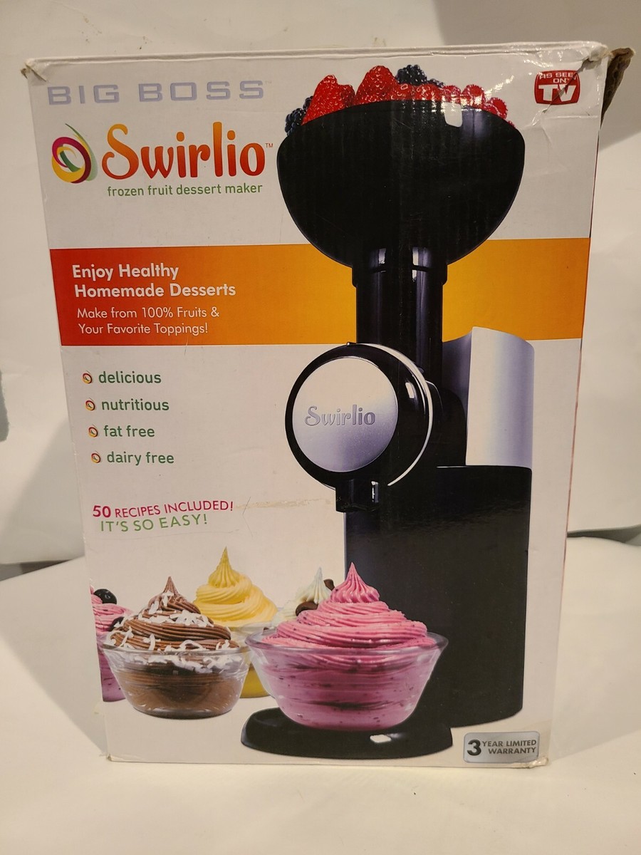 Swirlio Frozen Fruit Dessert Maker Big Boss 9249 black missing