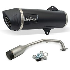 Sistema di scarico LeoVince completo SBK NERO in acciaio inox al carbon con cat