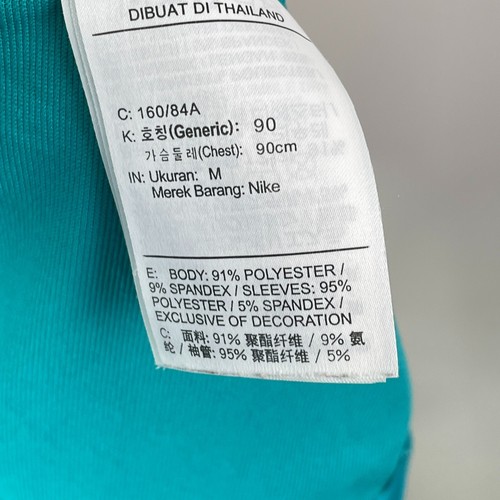 Nike Activewear Shirt Mens Medium Green Dri-fit Strike 21D Drill Long Sleeve Top - Picture 8 of 12