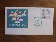 AUSTRALIA 1987 AMERICAS CUP CUPEX'87 O/PRINTED FRAMA COVER- OPENING DAY POSTMARK