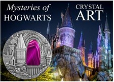 2oz Silber, Niue, Crystal Art, Mysteries of Hogwarts Harry Potter, 2015, $2