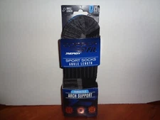 Copper Fit Infused Sport Ankle Socks 3 Pair Large L/XL Black Size M 9-12 W 10-13