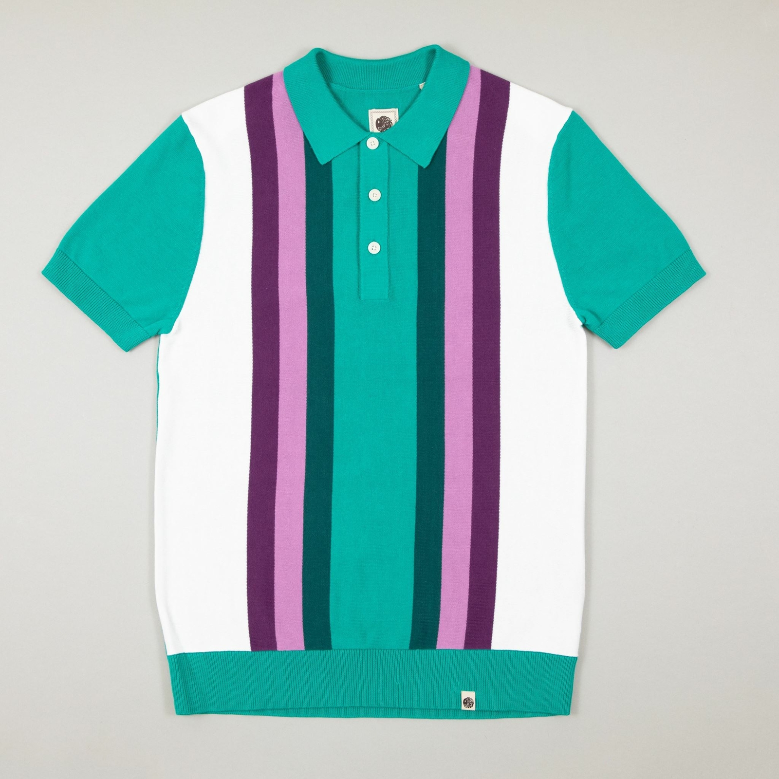 pretty green knitted polo