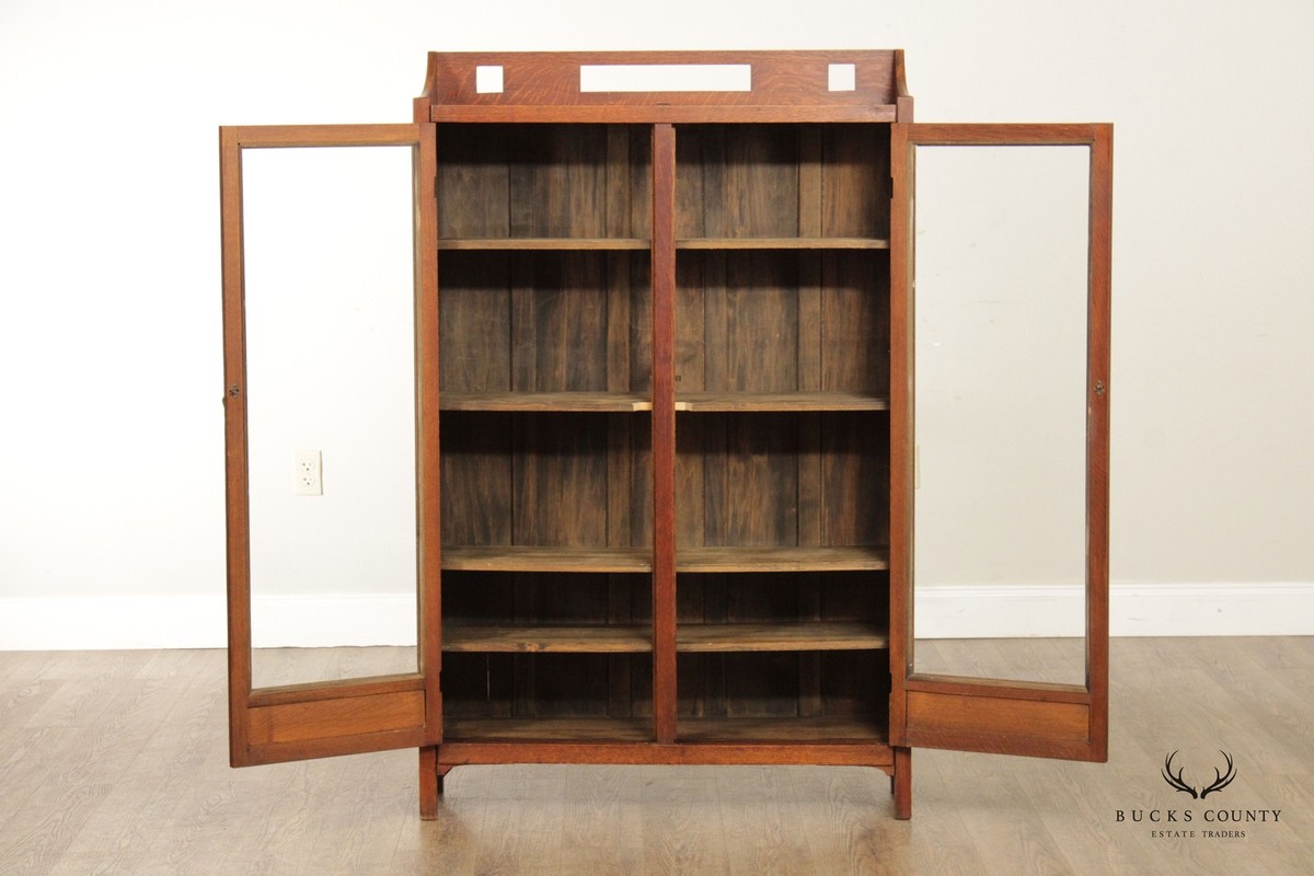 アンティーク家具　MISSION BOOKCASE UNIT QW Amish Craftsman Mission Bookcase – Quality Woods Furniture