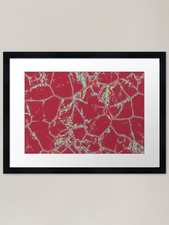 Red Volcanic Rock Framed Art Print Framed Wall Art Poster Canvas Print Picture