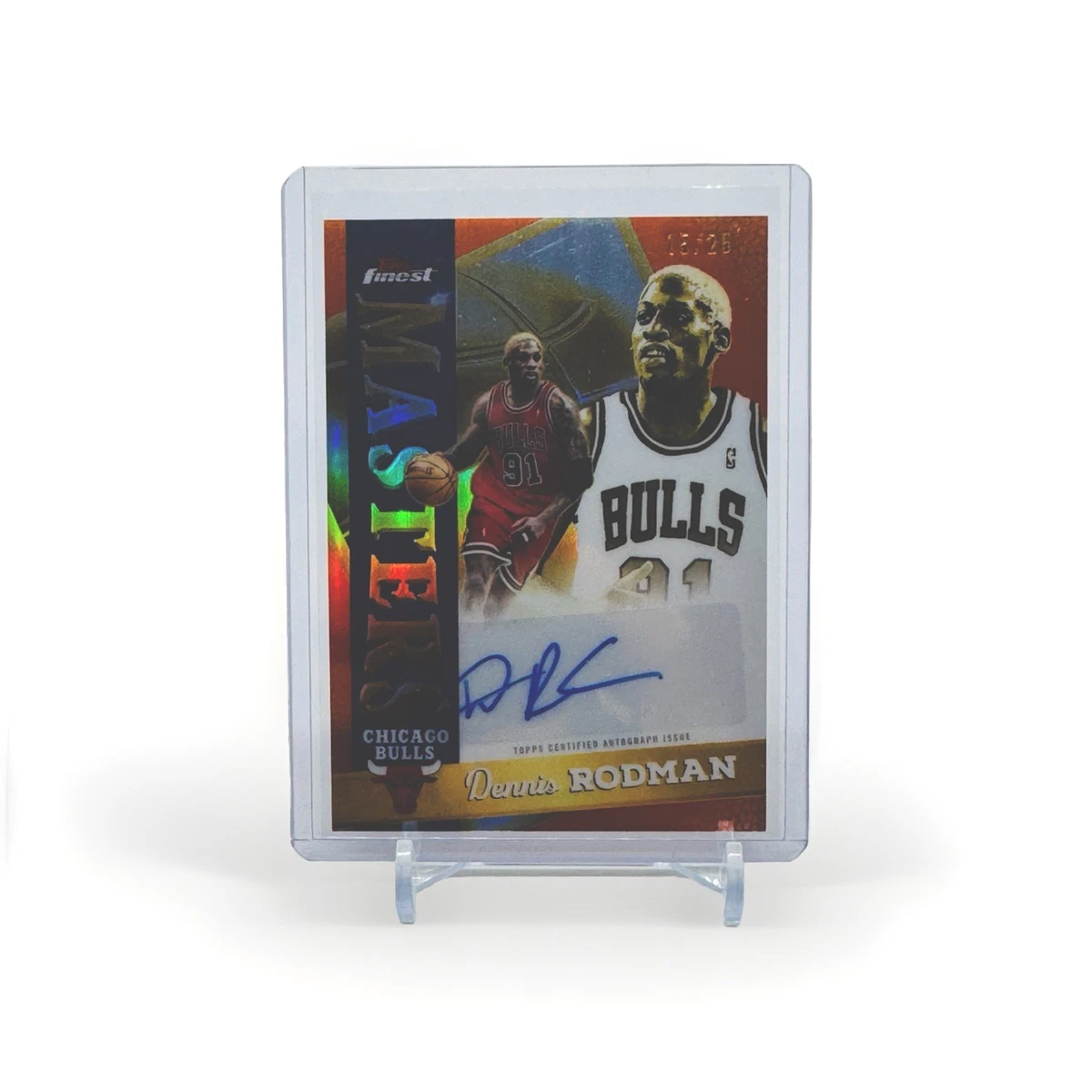 Topps Dennis Rodman Basketball Serial Numbered Sports Trading