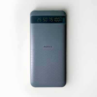 REMAX RPP-10 10000mAh Fast Charge Power Bank USB-C Micro-USB Dual USB Black LED