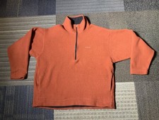 VTG Men’s Patagonia Burnt Orange Half Zip Pullover Fleece Size Large Made In USA