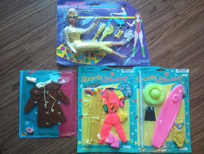 Vintage Generic Barbie Doll And Clothes Manley DDI fashion Dolls Rare NEW