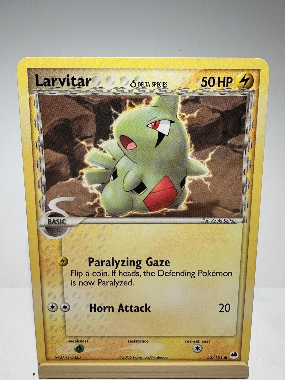 Larvitar 52/101 Common Dragon Frontiers Pokemon Lightly Played