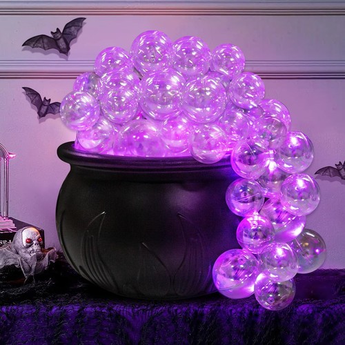 Halloween Decorations Indoor - DIY Bubbling Cauldron Set - Black Plastic Bowl...