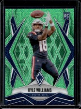 2025 Panini Phoenix Kyle Williams RC Lime Green Mojo Rookie #/75 Patriots