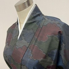 Kimono KL3929 Oshima Tsumugi Kimono Height 159cm Pure Silk