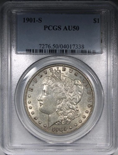 1901-S Morgan Dollar PCGS AU50 Circulated Key Date $1