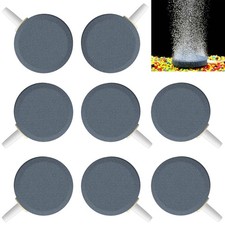8 Pack 1.5 Inch Aquarium Air Stone Disc Bubblers Bubble Release Diffusers