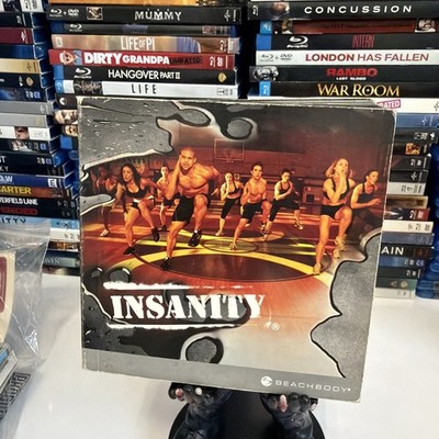 Insanity DVD 10 Disc Workout Box Set Beachbody Shaun T 2011 missing Disc 2