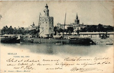 CPA SPANIEN SEVILLA - Torre del Oro (304027)