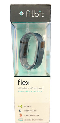 Fitbit - Flex Wireless Activity and Sleep Tracker Wristband - Slate Model: FB40