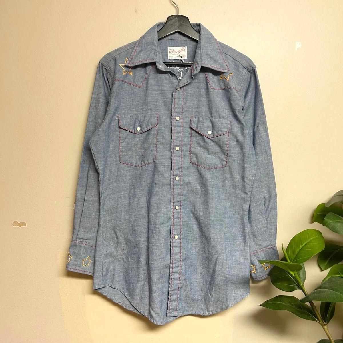 Denim Western Vintage Casual Shirts for Men for sale | eBay