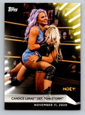 2021 Topps WWE Women's Division #94 Candice LeRae def. Toni Storm
