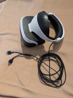 Sony PlayStation VR PS4 Virtual Reality Headset ONLY. UNTESTED. FOR PARTS REPAIR
