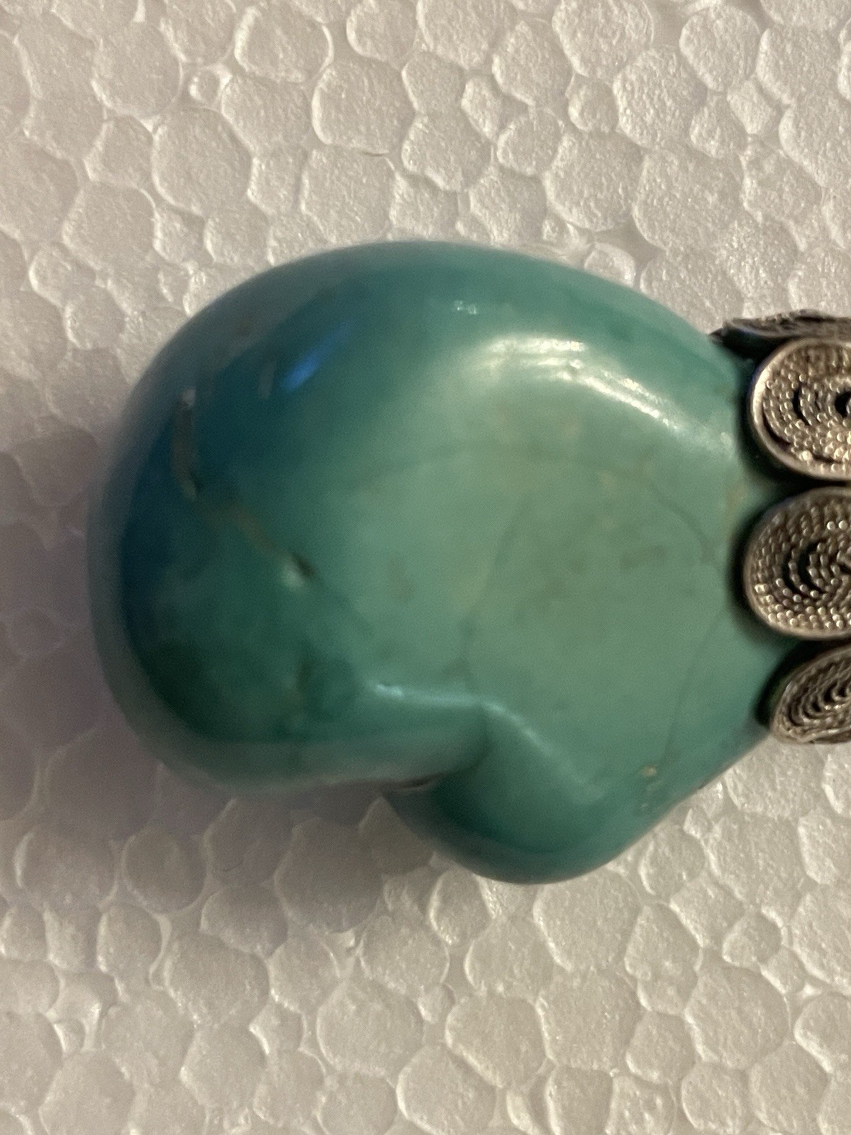 Vintage 925 Sterling Silver Natural Untreated Tur… - image 6