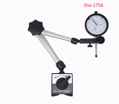 Tools Dial Indicator with Magnetic Base Holder Stand, DIMR-0105 0-1 in