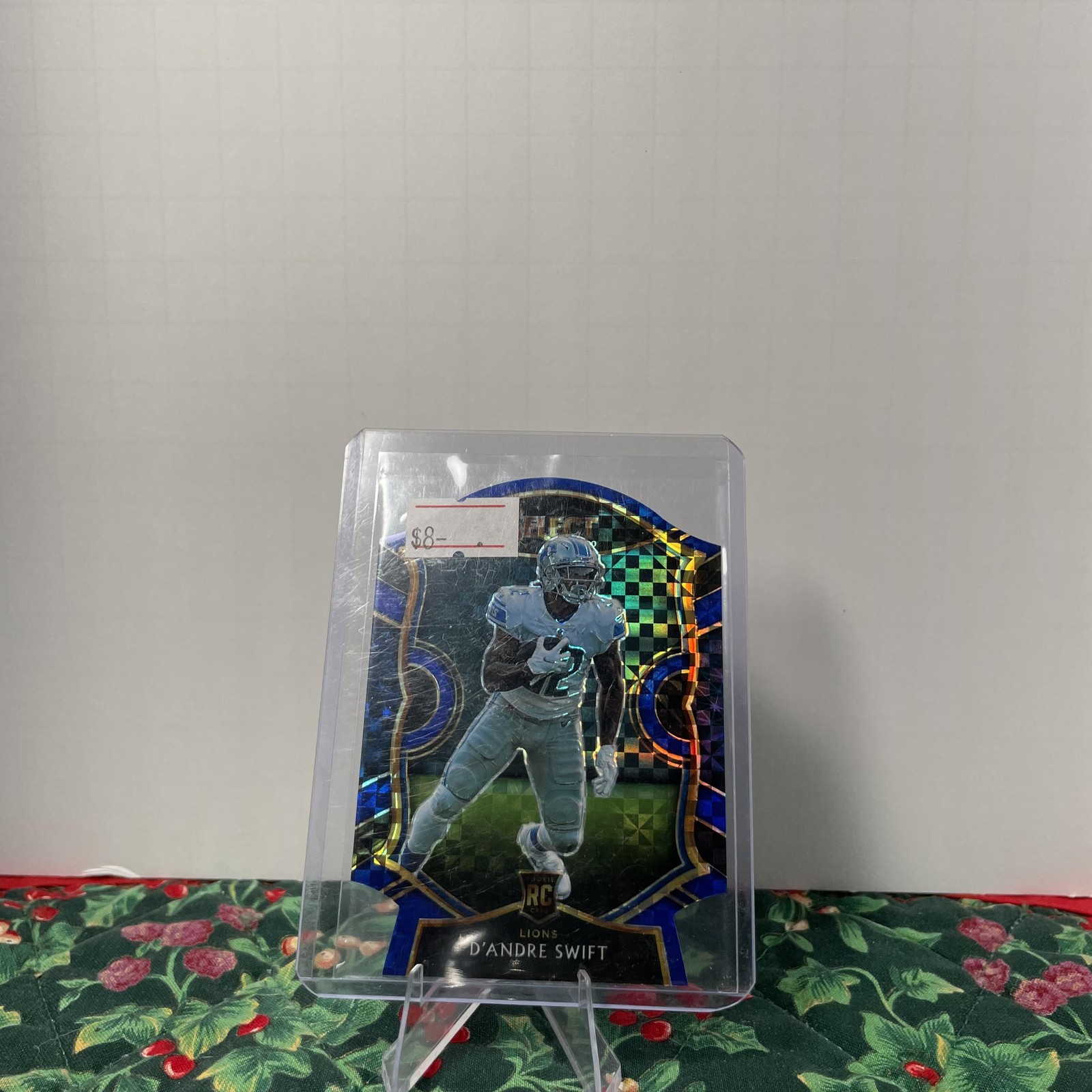 2020 Panini Select #51 D'Andre Swift Blue Prizm Die Cut