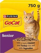 Purina | Dry Cat Food Senior +7 | Go-Cat Chicken & Turkey with Veggies - 5x750g 4.66 per kilo