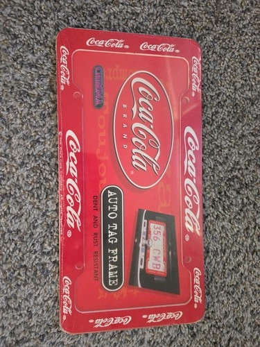 Coca-Cola Vintage License Plate Frame Coke