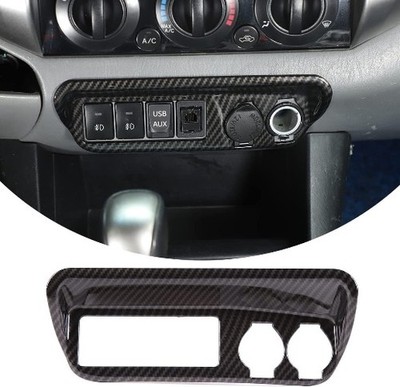 Compatible with 2011 2012 2013 2014 2015 Car Center  Color: Black Carbon Fiber
