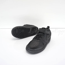 Nike Court Borough Low 2 Toddler Shoes Sneaker BQ5453-001 Black NWT New Size 9C