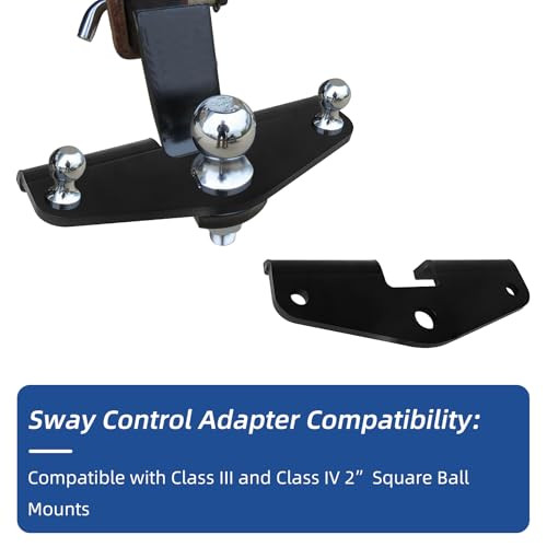 Trailer Hitch Sway Control Adapter, Camper RV Friction Anti Sway Trailer Hitch - Picture 2 of 8