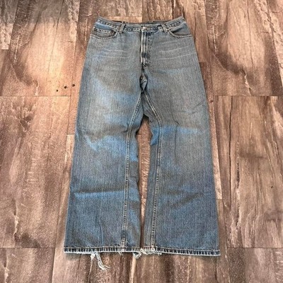 Vintage Levis 567 Loose Relaxed Bootcut Baggy Flare Blue Jeans Size 38 x 32