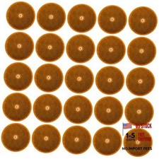 Class A 3-3/16" Round Reflector with Center Mounting Hole - 2 Pack 25 Amber