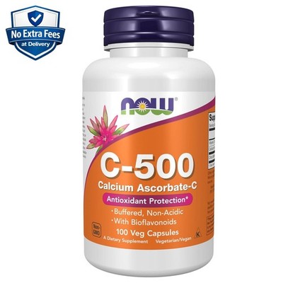 Vitamina C Tamponada 500mg (Ascorbato de Calcio) con Bioflavonoides 250 Cápsulas