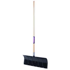 Manufacturer Varies Snow Shovel, 24 in W x Aluminum Blade, 48 in L Wood Handle