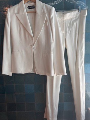 Tom Ford Women s Ivory Cream Two-Piece Suit IT 42 US 6 - Made in Italy