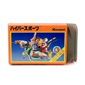 Hyper Sports W/Box Manual Famicom FC NES Retro Rare Used Game NTSC-J Japan JP